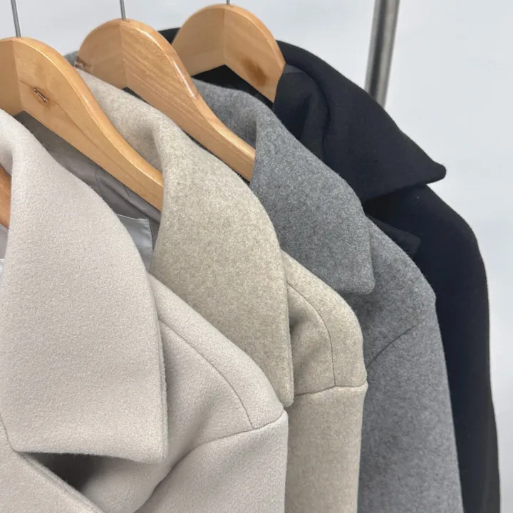 [개강룩/핏보장] 러블리 퍼프 몽글 롱 코트 울코트 (4color) 상세 이미지 6