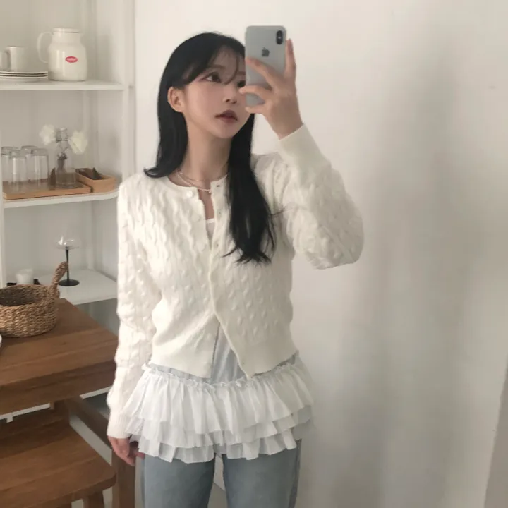 [NEW봄신상✨]데일리 라운드넥 베이직 기본 꽈배기 가디건 긴팔 9color 상세 이미지 29