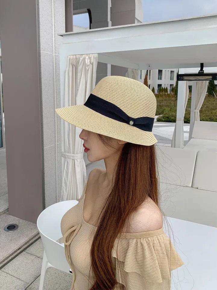 [러블리무드🎀소두핏] 벙거지 버킷햇 꽈배기 그물 뜨개 니트 짜임 모자 봄 여름 휴양지룩 휴가룩 여행룩 3COL 상세 이미지 32