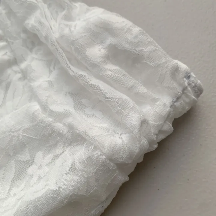 [세트가격/청순글램룩｡° . ˚] 레이스 코사지 언발 오프숄더 투피스 상세 이미지 12