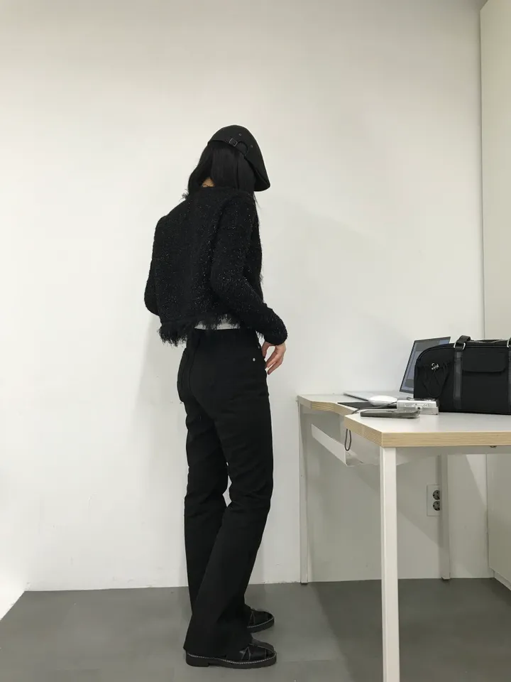 코튼 슬림 부츠컷 팬츠(2color) 상세 이미지 9