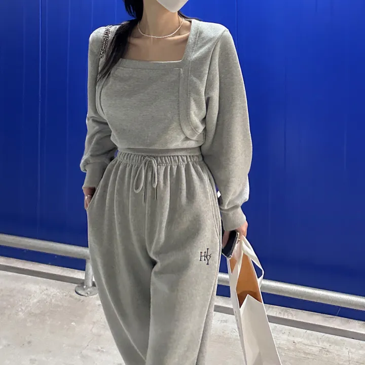 [8color/MADE] 하이퀄리티 웨하스 탄탄 와이드 조거팬츠 봄트레이닝 상세 이미지 198