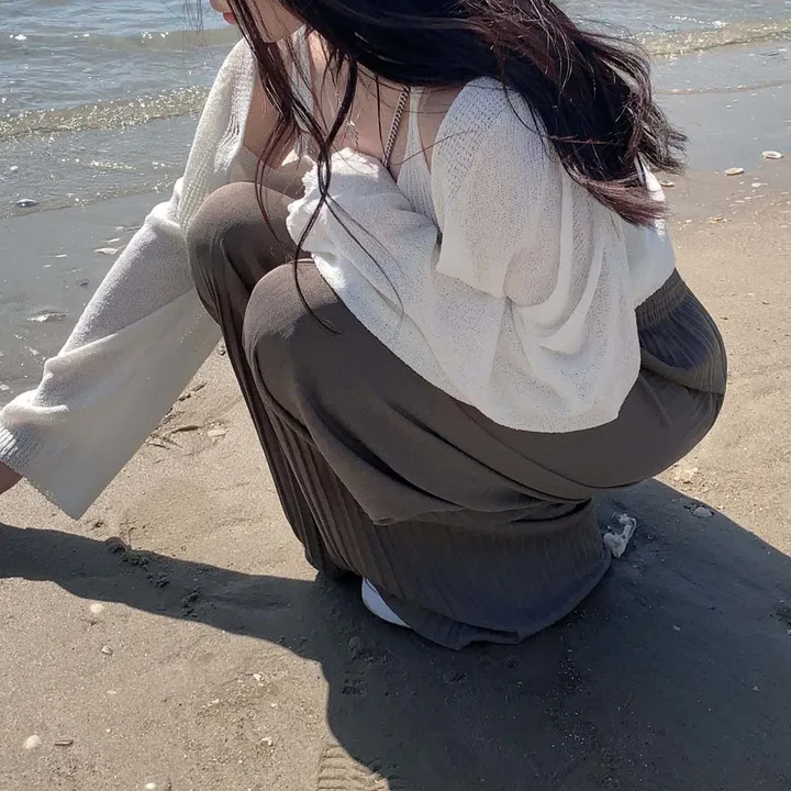 [✨SET가격/3천장 돌파!✨]피부에 달라붙지 않는, 부클 가디건+나시 투피스 세트 상세 이미지 18