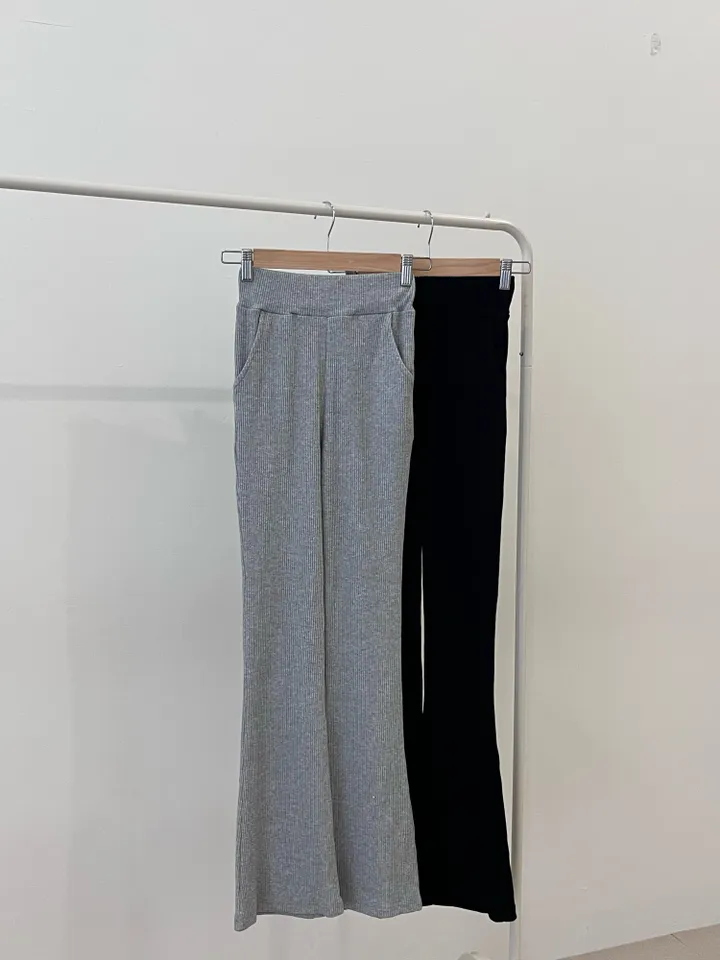 [몸매보정/Y존부각X] 하이웨스트 부츠컷 골지 레깅스 2color 상세 이미지 9