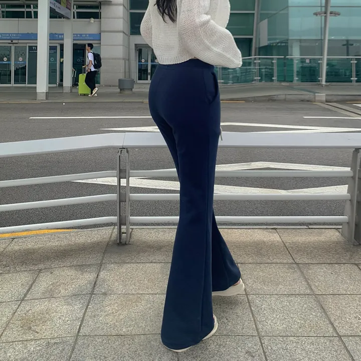 [묶음할인🔥뼈말라핏💙숏&롱] *기모추가* 몸매보정 부츠컷 트레이닝 팬츠 와이드 츄리닝 바지 캐주얼 새내기룩 8col 상세 이미지 27