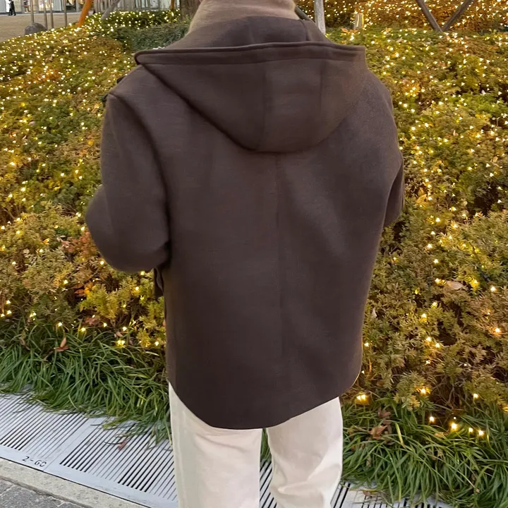 무드 울 후드 숏 코트 3 Color 상세 이미지 20