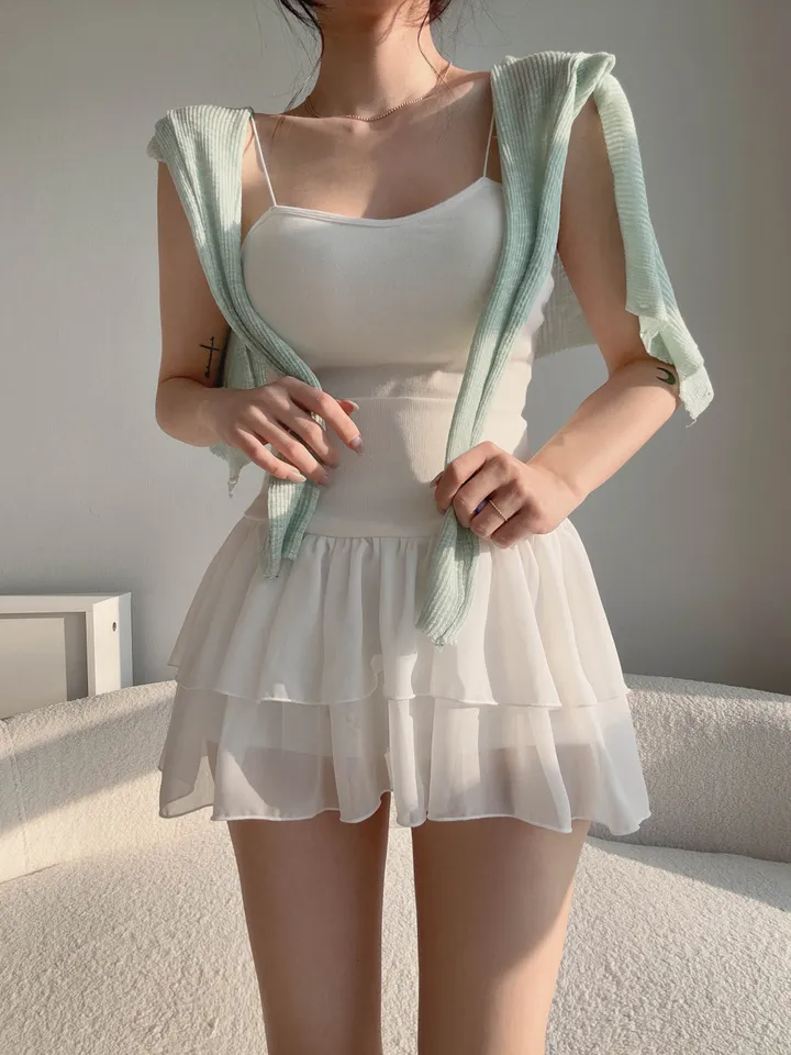 (8color) 【여리여리-!】 수채화 슬림핏 시스루 롱슬리브 진주 버튼 부클 가디건 상세 이미지 57
