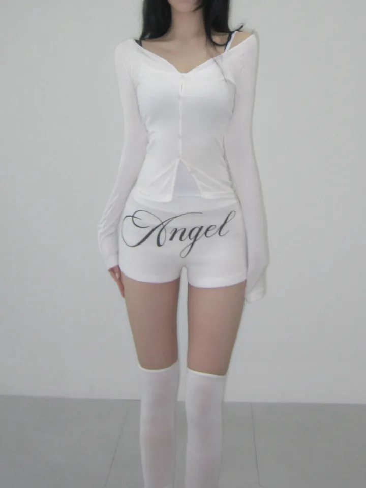 ₊ ⊹핏보장/전직원 소장₊ ⊹ 손등덮는 팔얇핏 가디건 / 기본 면 볼레로 / 슬림 버튼 브이넥 티셔츠 상세 이미지 8