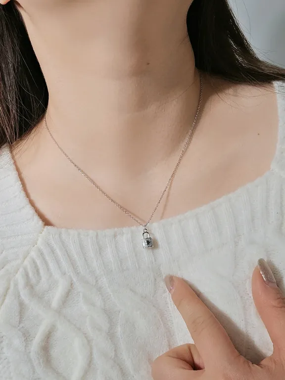 심플한데예쁜 미니 스파클링 락 체인 써지컬 네크리스 목걸이 상세 이미지 33