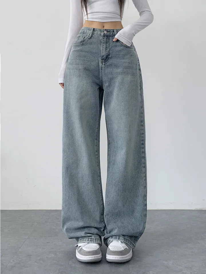 (숏,기본,롱/~XL)[사계절 인생데님,후기극찬🖤6color*사계절,스탠다드핏! 워싱 하이웨스트 데일리데님팬츠] 로키워싱스탠다드데님 상세 이미지 4