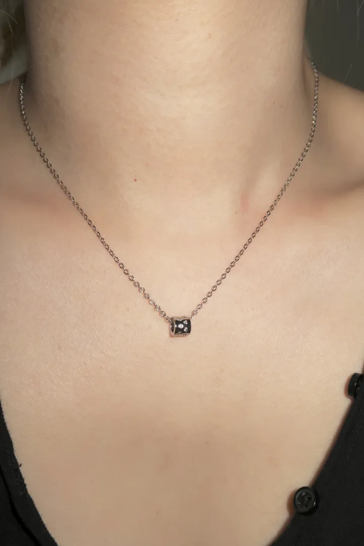 cubic roll necklace 상세 이미지 3