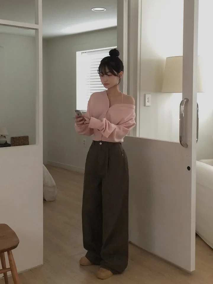 +영상[핏강추🤎] 틴츠 핀턱 코튼 와이드핏 롱 팬츠 3colors 상세 이미지 50