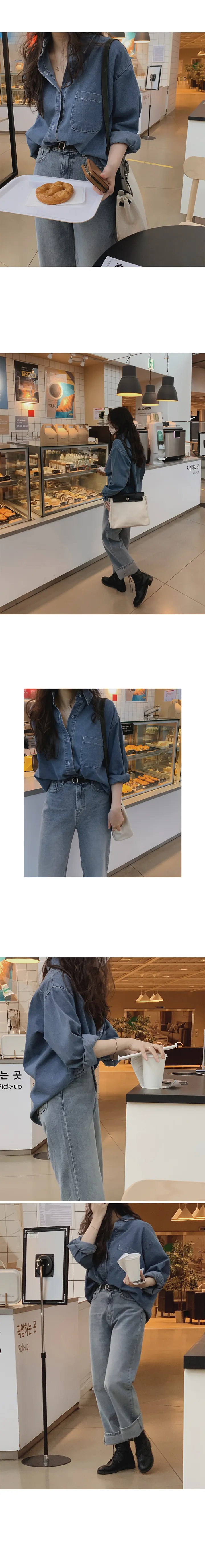 [후기인증핏👖] 투데이 와이드 중청데님팬츠 (+기본/롱ver) - 4 size (자체제작/슬로우앤드/와이드핏/스트레이트핏/데일리룩/워싱) 상세 이미지 38