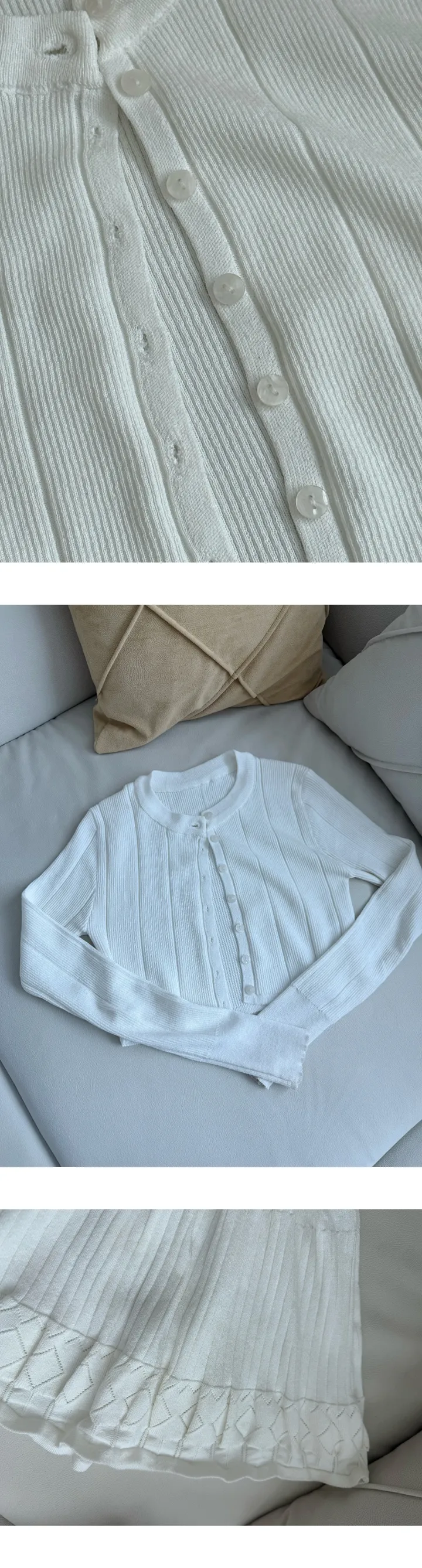2c 심쿵 펀칭 플레어 나시 가디건 set 상세 이미지 7