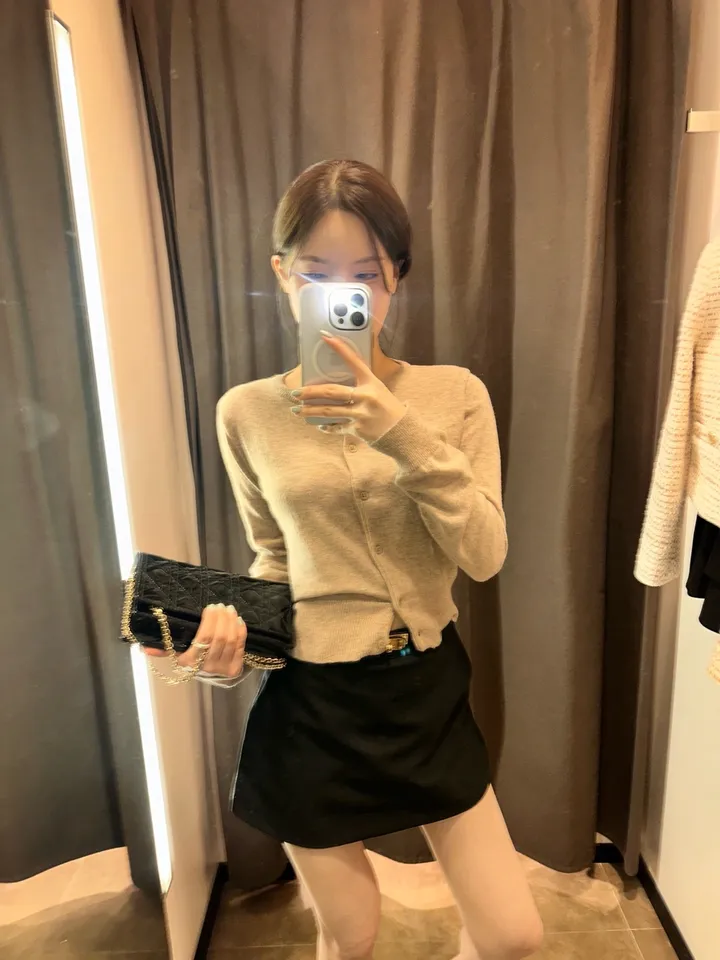 하디 울 캐시 라운드 가디건 (12 color) 상세 이미지 3