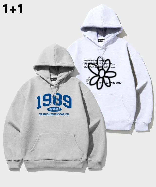 [1+1][에이블리 단독]1989스탠다드 기모 후드 4종