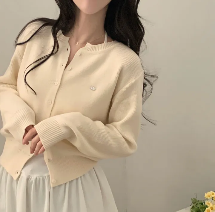 [봄🌸/부드러운!] 싱볼 라운드 펜던트 니트여리핏 가디건 - 6color 상세 이미지 21