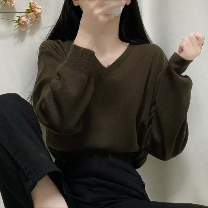 [1000장돌파💛/니트맛집/] V넥 베이직 기본 니트 10color 상세 이미지 54