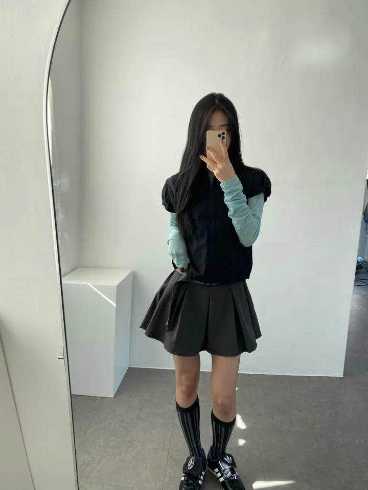 3일만할인[자체제작🍑국내고퀄/러블리룩📸] 시어서커 퍼프 셔링 반목 바람막이 상세 이미지 33