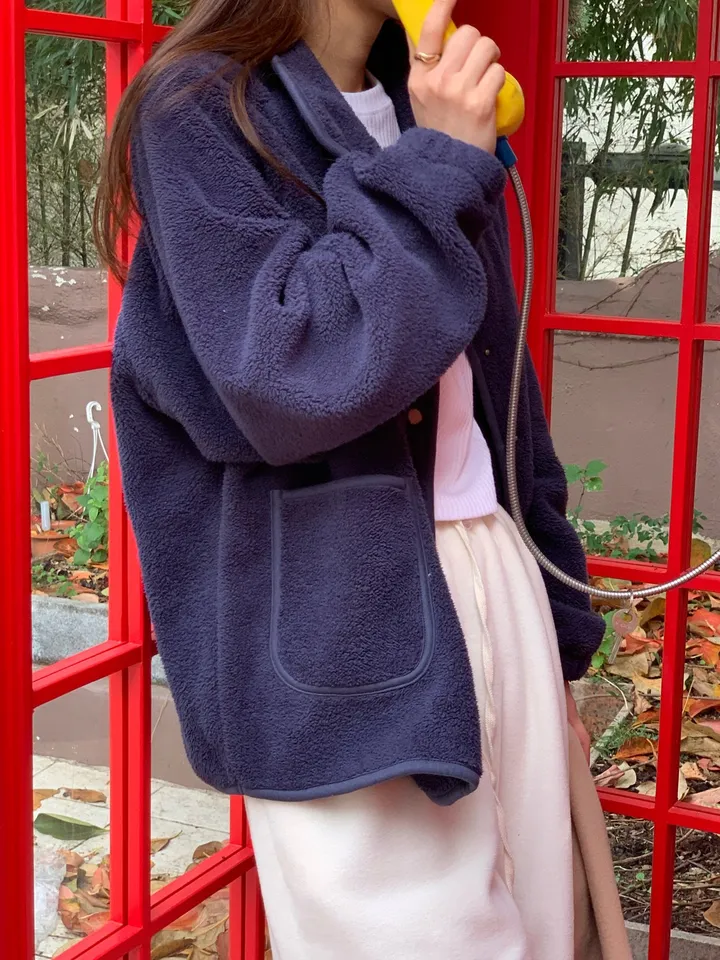 [강력추천/가볍고따뜻해요] 테디베어 오버핏 후리스 점퍼 [2colors] 상세 이미지 35