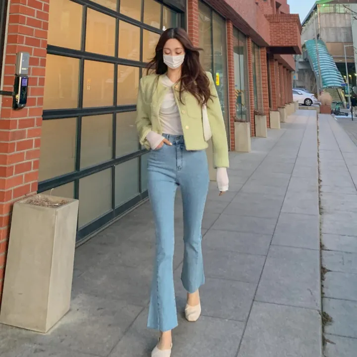 [2천장돌파‍🔥누빔선택!!] 앙고라 트위드 국내 펄 콕콕 퍼 겨울 트위드 자켓 노카라 포켓 간절기 하객룩 크롭 숏자켓 그린 소라 아이보리 핑크 상세 이미지 84