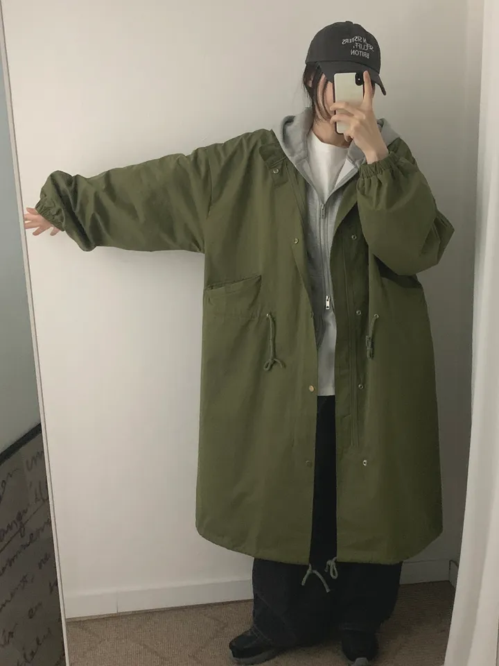 [빅사이즈] 간절기 롱야상 (2color) 상세 이미지 13