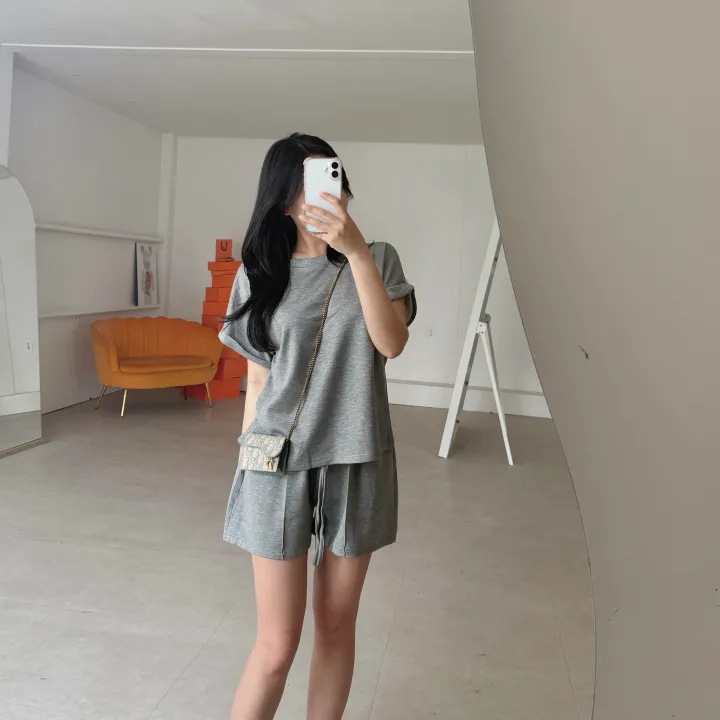 안입은듯 시원한 썸머 마실 반바지 세트  *투피스,숏팬츠,캡소매,롤업,여름내내,데일리 상세 이미지 10