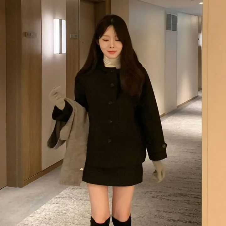 [겨울신상✨] 후드 숏코트 / 코트 후드코트 떡볶이코트 겨울코트 겨울자켓 핸드메이드 코트 숏코트 퍼코트 모직코트 울코트 연말룩 벨트코트 밍크코트 롱패딩 숏패딩 코듀로이 기모 케이프코트 망토코트 숄코트 무스탕 퍼자켓 더블코트 하프코트 기모 후드롱코트 겨울 상세 이미지 40