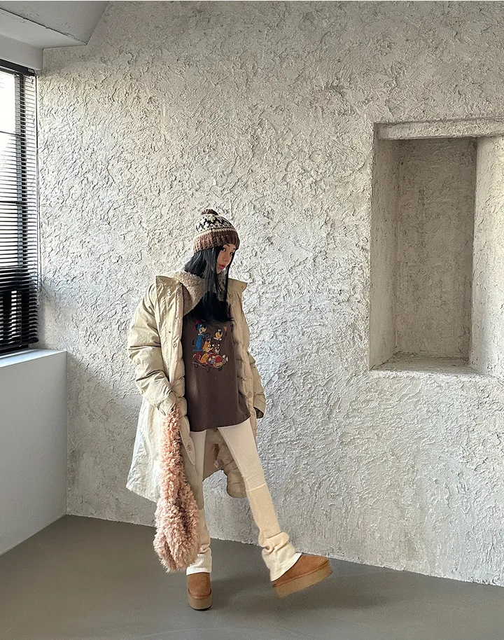 워머 레이어드 기모 레깅스 상세 이미지 10
