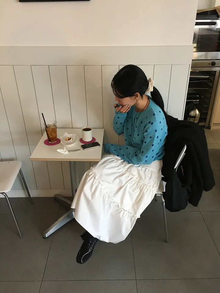 땡땡이 도트 가디건 (2color) 상세 이미지 17