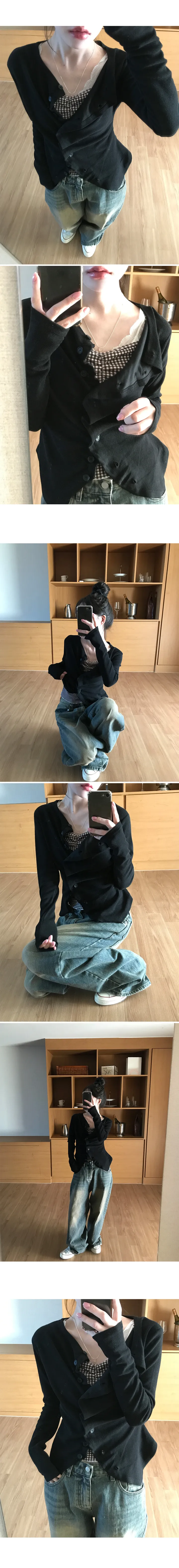 [early spring 👚⭐][MADE] 핀터무드 셔링 슬리브리스 (5type) ver. 도트/별/스트라이프/체크/하트 상세 이미지 34