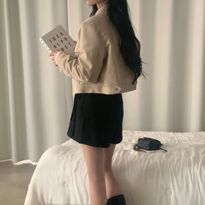 Made [왕따뜻] 몽블 스웨이드 차이나 크롭자켓, 집업 - 4color 상세 이미지 20