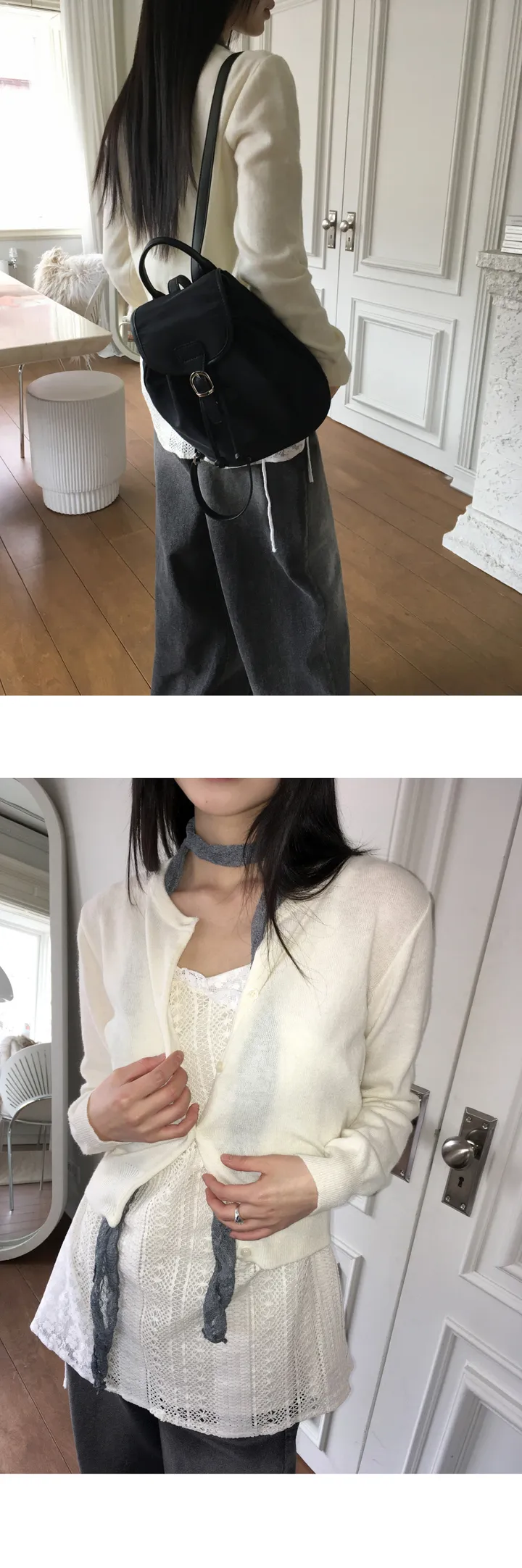 [울/캐시미어] 넬리 베이직 라운드 가디건 상세 이미지 11