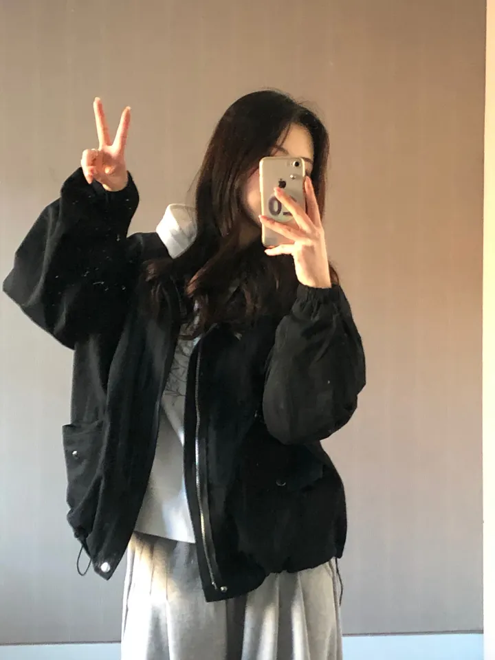 [최저가보장/후드탈부착!] 루즈핏 후드 레이어드 야상 점퍼 누빔 안감있음 -2colo 상세 이미지 13