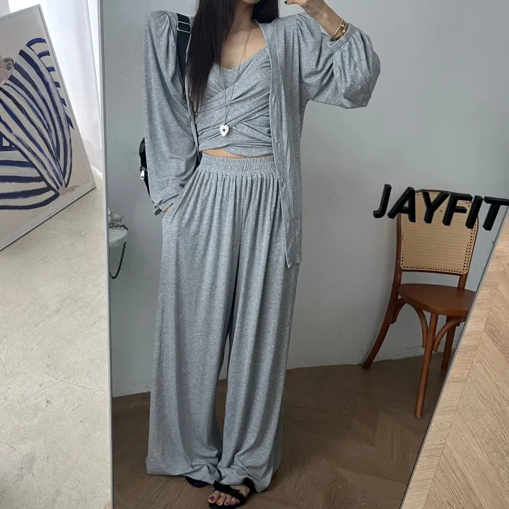 [나시+가디건+팬츠/임산부가능/달미픽] 후덜데일리SET(3color) 상세 이미지 6