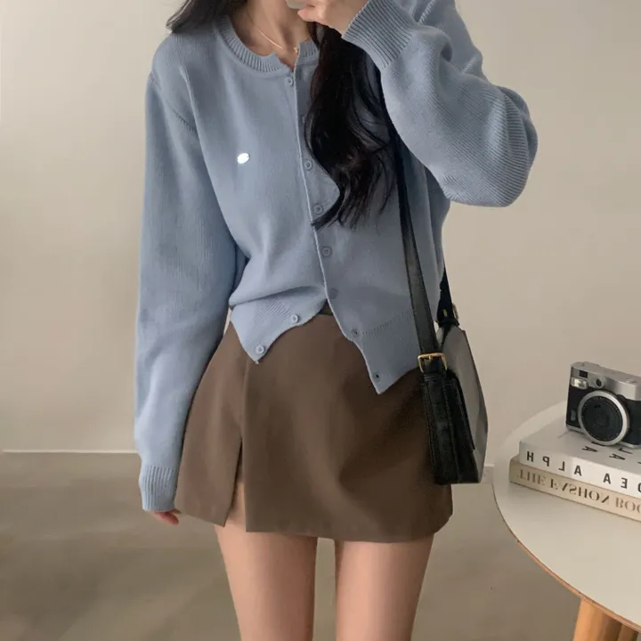 [봄🌸/부드러운!] 싱볼 라운드 펜던트 니트여리핏 가디건 - 6color 상세 이미지 14
