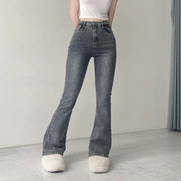 [인생팬츠/기장선택/~2XL] 빈티지 워싱 스판 하이웨스트 부츠컷 데님 롱 팬츠 - 6color 상세 이미지 26