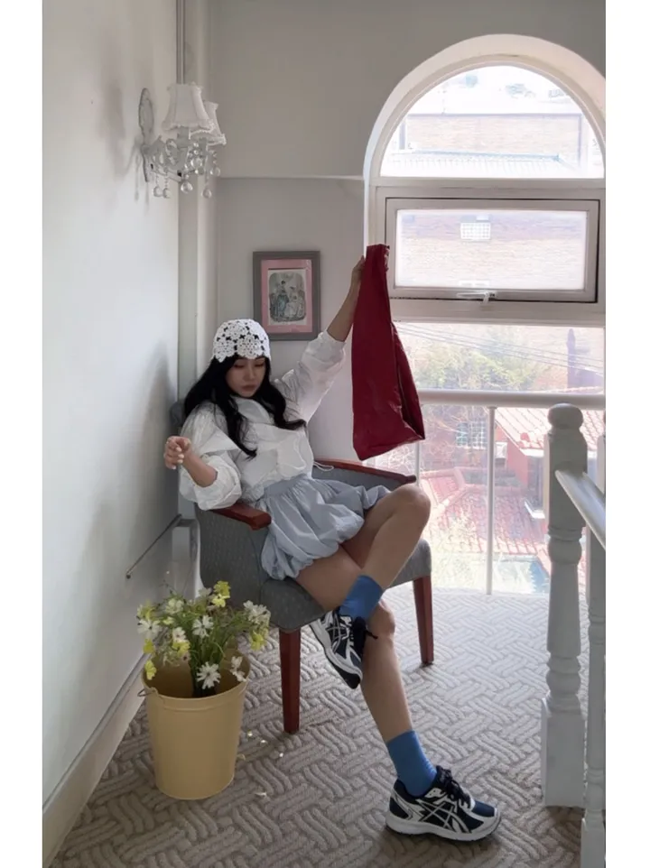 간절기 화이트레이스라인점퍼 상세 이미지 7
