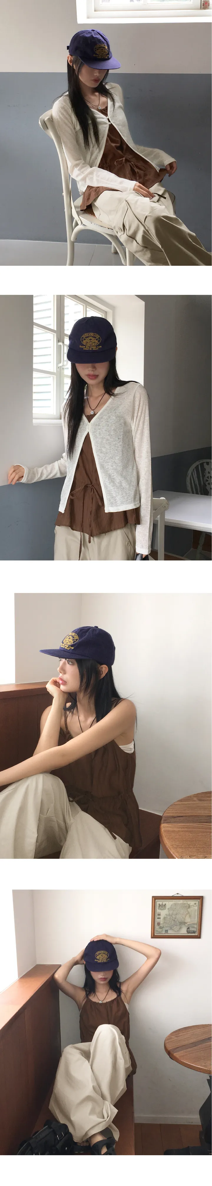 뮤든 레터링 캠프캡 볼캡 모자 상세 이미지 8