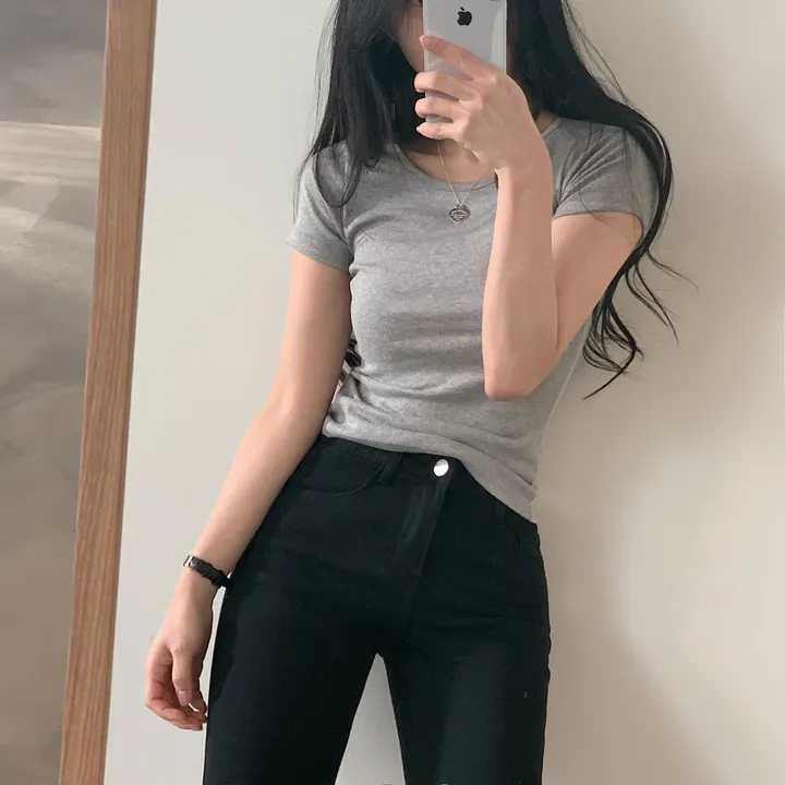 [1+1추가할인🤍/13컬러] 데일리 기본 유넥 반팔티 상세 이미지 47
