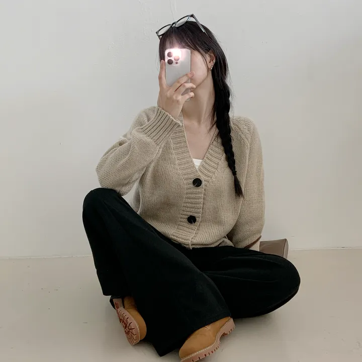 [주문폭주/재진행]리비 브이넥 오버핏 가디건 /오버핏 루즈핏 봄신상 봄가디건 상세 이미지 11