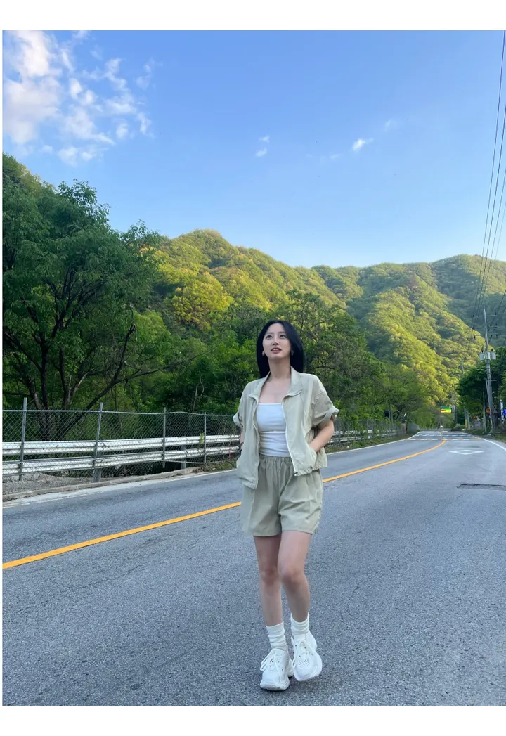 [인기❣] 아노락 반팔 반바지 세트 나일론 여름 바스락 바람막이 상세 이미지 19