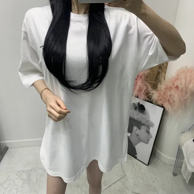페이스 바코드 나염 박스 반팔티셔츠 상세 이미지 6