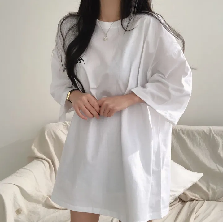 44~77 [감성프린팅!] 에밀리 오버핏 반팔 3color 상세 이미지 7