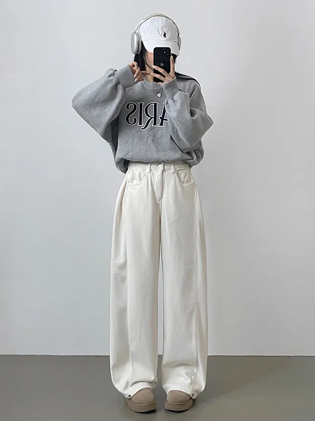 [한파대비/3기장~2XL!] 스냅버튼 융기모 코듀로이 골덴 폴딩 와이드팬츠 4color 상세 이미지 53