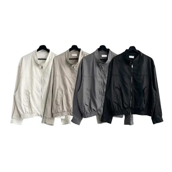 *힙/여리핏[UNISEX] 로미 시크 셔플넥 투웨이 바람막이 집업 점퍼 하이넥 자켓 (4color) 상세 이미지 18