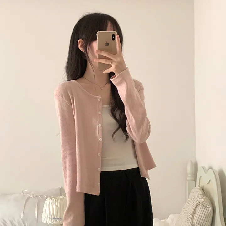 로로 펀칭 가디건 (8color) 상세 이미지 59