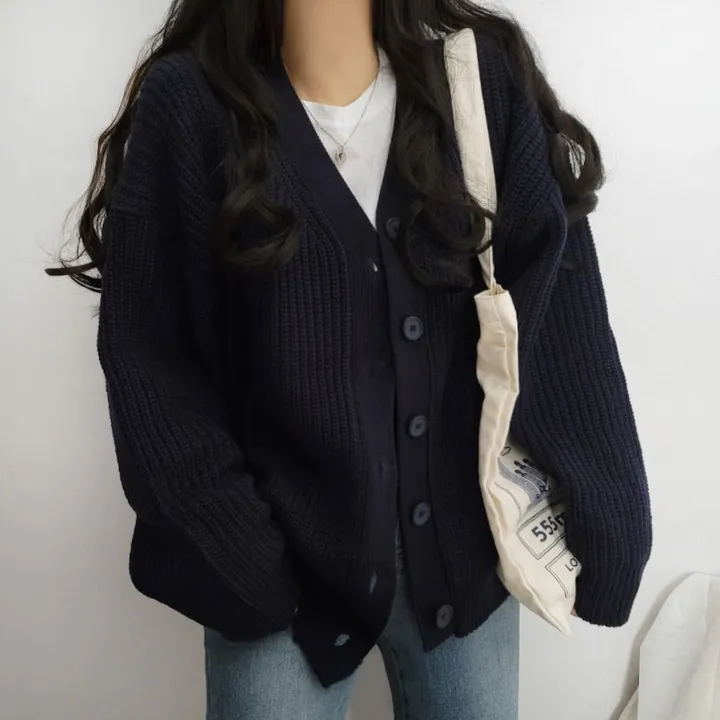 [봄가을/데일리핏] 러블리한 하찌 v넥 오버핏 가디건cd 상세 이미지 26