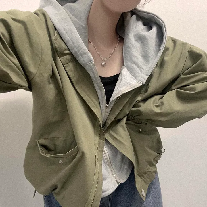 [후드탈부착] hip! 아방기본핏 야상 자켓 상세 이미지 7