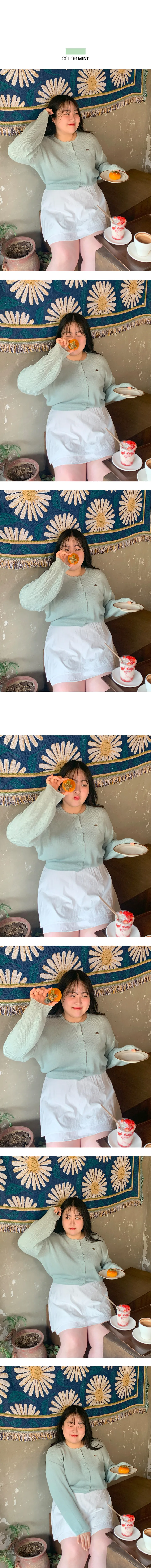 [여름까지🌱/55-99] 요아정 린넨 펜던트 루즈핏 크롭 가디건 빅사이즈 (8color) 상세 이미지 3